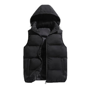 Veste matelassée pour homme en gros, personnalisée, pour l'extérieur, imperméable et coupe-vent |   Gilet sans manches matelassé chaud pour l'automne et l'hiver - Product Image 5