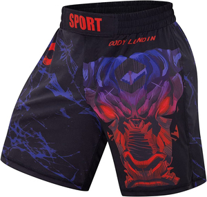Venta al por mayor nueva llegada 100% algodón sublimación impresa BJJ lucha desgaste personalizado Grappling pantalones cortos para hombres sólido MMA sublimación - Product Image 6
