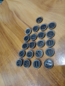 Accessoire de vêtement de forme ronde de couleur blanche de bouton d'os de buffle écologique fait à la main pour la conception unique de style animal de vêtements - Product Image 6