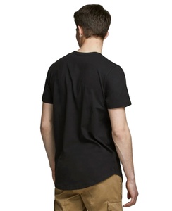Vente en gros T-shirt uni classique surdimensionné hommes femmes T-shirt graphique 245g vintage lourd - Product Image 1