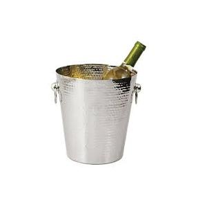 Acabado personalizado Último nuevo Cubo de hielo de metal redondo grande con asa para enfriamiento de vino y cerveza y uso en fiestas - Product Image 4