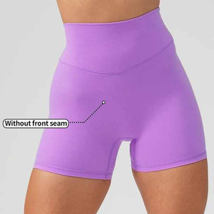 Leggings Yoga de cintura alta Yoga pantalones cortos de mujer Leggings transpirables de alta calidad, sin costuras, cintura alta - Product Image 4