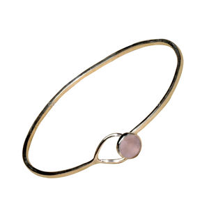 Company ,bangle Jewelry Bangle SBA04 Made of 925sterling <b>Silver</b>, Sterling <b>Silver</b> Rose Chalcedony Indian Punk <b>Charm</b> <b>Bracelets</b> - Product Image 1