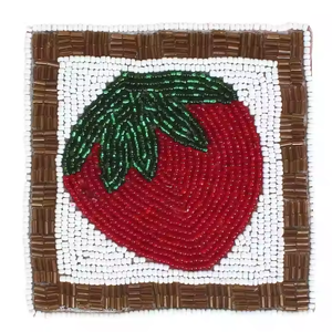 Latest Design Beaded Coaster for Drinks and Parties Embroidery Crafts & <b>Cross</b>-<b>Stitching</b> Home Table Decorations - Product Image 3