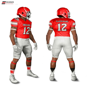 Ensemble d'uniformes de football américain pour hommes, maillot et pantalon de football, uniforme d'équipe sportive, ensemble de vêtements de football athlétique avec maillot rembourré - Product Image 4