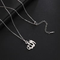 Collier Allah en acier inoxydable plaqué argent avec pendentif chaîne maillons paix et imitation perle, bijoux religieux, vente en gros