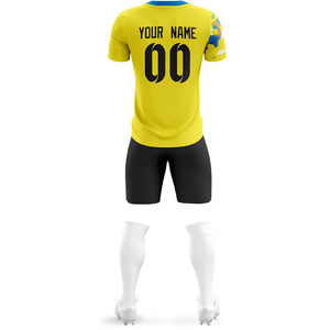 Nueva llegada mejor sublimación ropa deportiva 100% personalizar mejor diseño tu propio uniforme de fútbol conjunto uniforme de fútbol - Product Image 3