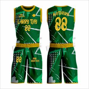 Customized <b>Basketball</b> Jersey Uniforms Light Weight <b>Basketball</b> Uniform for Team Best <b>Product</b> Polyester Made - Product Image 1