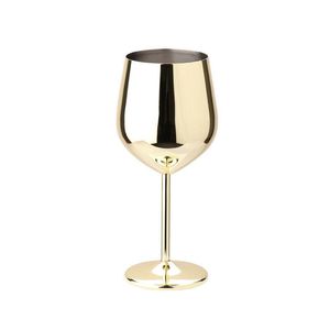 Luxury Gold Mirror Polished Metal <b>Wine</b> <b>Goblets</b> for Outdoor Weeding Party Stainless Steel Stemmed <b>Wine</b> Glasses - Product Image 6
