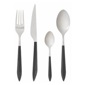 Couverts en acier inoxydable idéal cuisine de table café couleur argent plaqué coutellerie poignée de couleur personnalisée ensemble de 4 écologique - Product Image 6