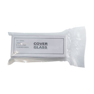 実験室使用0.13-0.17mm厚さカバーガラス22 * 22mm顕微鏡カバーガラス - Product Image 1