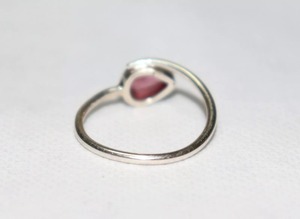 แหวนพลอยทัวมาลีนสีชมพูปรับได้925สเตอร์ลิงเงินแฮนด์เมดแหวนของขวัญสำหรับผู้หญิง - Product Image 3