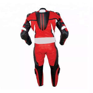 Men Windproof One-Piece Leather Motorbike Suit Comfortable OEM Service Anti-Fall Wear-Resistant Sportswear - Product Image 6