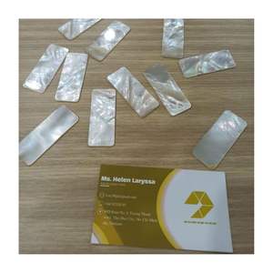 Incrustation de nacre nacre polie vadrouille blanche nacre polie incrustation de coquillage décoration pour bijoux - Product Image 5