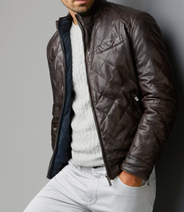 Custom Design Sheep Leather <b>Jacket</b> for Men's Fashionable Style Wholesale Professional High Quality Leather <b>Jacket</b> for Men's - Product Image 1