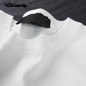 เสื้อยืดคอกลมพลัสไซส์สไตล์วินเทจผ้าคอตตอน100% โพลีเอสเตอร์ฟอกสีได้อย่างสมบูรณ์แบบ - Product Image 6