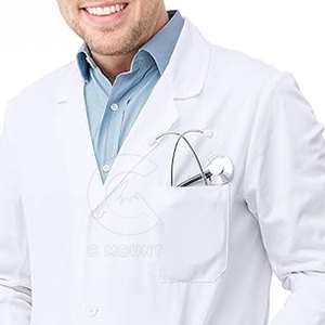 Uniforme de Hospital a la moda, bata de laboratorio para hombres, uniforme de Hospital médico, fábrica no tejida, venta al por mayor, bata de laboratorio transpirable - Product Image 3