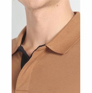 เสื้อลำลองสำหรับผู้ชายสีทึบผ้าถักนิตติ้งดีไซต์ระบายอากาศได้ดีสำหรับใส่ในฤดูร้อน - Product Image 4