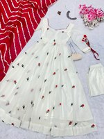 Salwar Kameez pakistanais élégant, tenue ethnique indienne en tissu rayonne brodé, non cousu, pour mariages, fiançailles et tenues de soirée