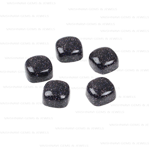 Cojín de arenisca azul galaxia de 10mm al por mayor, cabujón de cuarzo natural, fabricante indio de confianza suelto para la fabricación de joyas - Product Image 3