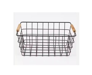 Organisateur en métal simple panier suspendu armoire panier suspendu fil de fer panier de rangement en métal pour la maison salon pas cher populaire - Product Image 1