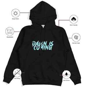 High Quality Men's Lightweight Winter Fleece <b>Hoodie</b> <b>Christmas</b> Design Long Sleeves Pocket Detail Solid Plain Thermal Dyes - Product Image 6