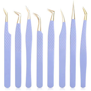 Herramientas de maquillaje Abrazadera Extensiones de pestañas Pinzas con capturas cosméticas duraderas de alta calidad Productos químicos de joyería - Product Image 1