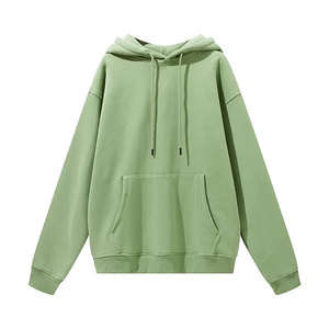 Sweats à capuche surdimensionnés pour hommes pull femmes automne sweat à capuche uni délavé à l'acide Streetwear sweats à capuche en coton vintage - Product Image 3