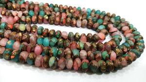 Cuentas Redondas Lisas de Piedra Lunar de Mohave Natural de 8 mm, se Venden por Hebra de 8 Pulgadas de Largo, Joya Eminent de Alta Calidad - Product Image 3