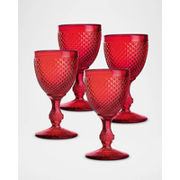 Gobelet à vin en cristal gaufré or ambre de luxe, verre à boire élégant, verrerie pour bars et hôtels, décorations de table, verres