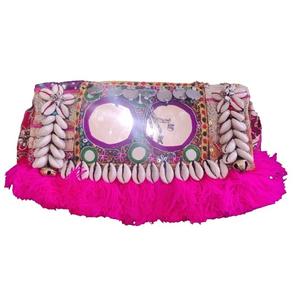 Bolso Banjara Vintage de lujo para mujer 2023, bordado personalizado bolso de mano, bolsos de noche de compras, hilo de algodón a la moda con cremallera - Product Image 4