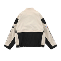 Blouson d'hiver respirant et durable en coton 100 %, coupe ajustée, grandes tailles, col montant, avec patch brodé personnalisé pour homme - Vente en gros OEM