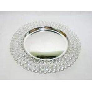 Placa de cargador de cristal de forma redonda para decoración de mesa, decoración de catering de boda, placa de cargador de vajilla segura para alimentos - Product Image 3