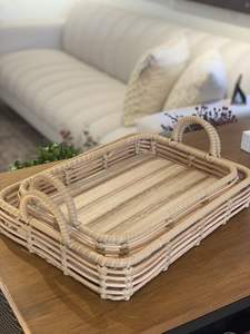 Meilleure qualité Alibaba Top Seller plateau en rotin gros maison et cuisine organisateur plateau fabriqué en Inde - Product Image 2