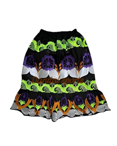 Ropa DE LA ISLA DEL Pacífico personalizada Mumu nuevo vestido para niñas polinesio Hawaiano Samoa Club Vestido de manga elástica para niños falda completa - Product Image 5