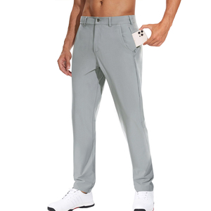 กางเกงผู้ชายขาตรงผ้าแคนวาสสีกลางเอวปกติระบายอากาศได้ดีแห้งเร็วฤดูร้อน - Product Image 4