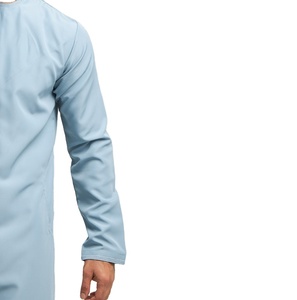 Qualité supérieure nouveauté Style saoudien Al Daffah Thobe hommes Daffahs Thobes lumière bleu ciel teint islamique thobe personnalisé bras de fer - Product Image 4