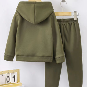 Venta al por mayor de ropa para niños, conjuntos de ropa para bebés y niños de color sólido, chándal de la mejor calidad para niños - Product Image 1