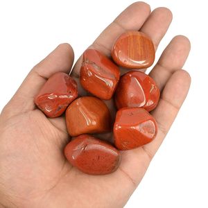 Piedras Rodadas de Jaspe Rojo para Conexión con la Tierra y Fuerza, Hechas a Mano, Feng Shui, Amor de Hadas, Cruz de Animales, Set de Sanación, 20-30mm - Product Image 5