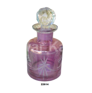 Contenedor de almacenamiento de vidrio rosa de diseño de lujo, botella de Perfume con tapa de vidrio, la mejor botella de Perfume de vidrio para mujer - Product Image 1