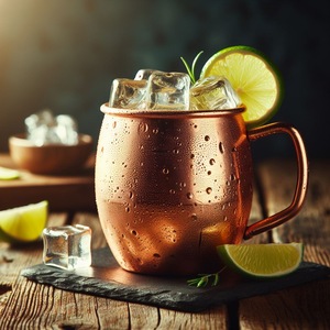 Meilleures ventes pour Amazon 550ml de tasses à boire en céramique de cuivre Vente rapide 18.5oz en acier inoxydable martelé Moscow Mule et tasses à bière - Product Image 1