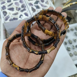 Tiger Eye <b>Bracelet</b> | Green Aventurine| Smokey Stone of Courage for Reiki Crystal Chakra Aura Healing From Exis Crystal Exports - Product Image 3