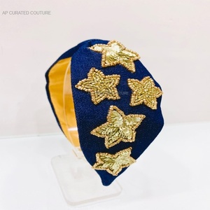 Colorful Turban Style Beaded Handwork <b>Headband</b> for <b>Women</b> Amazing Design for Active Lifestyles for Happy Day Celebrations - Product Image 4