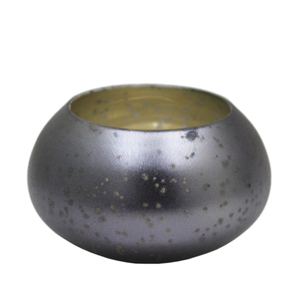 Porte-bougie en verre de forme ronde fait à la main avec finition marbre bleu ciel Usine de décoration de maison de luxe Pot à bougie en gros - Product Image 5