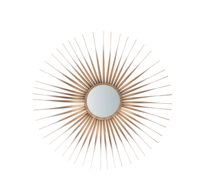 Espejo de pared de Metal artístico hecho a mano para sala de estar, decoración de centro de mesa, espejo de Metal con acabado dorado para sala de estar y dormitorio - Product Image 4