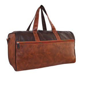 Bolsa de viaje de piel sintética con logotipo personalizado al por mayor, bolsas de ejercicio de gimnasio a la moda con cierre de cremallera para hombres y mujeres - Product Image 2