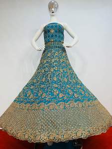 Truly Glamorous Twinkle Net Lehenga with Full Jarkan Stones 5 Exclusive Designs and 10 Vibrant Colors for Weddings Party Wear - Product Image 4