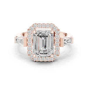 10K <b>Cushion</b> Cut Diamond Engagement Ring for Brides - Product Image 2