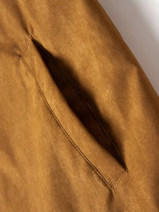 Chaqueta Bomber de cuero negro para hombre más vendida, chaqueta Safari personalizable de alta calidad, cierre de cremallera, tela impermeable para Yoga - Product Image 2