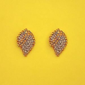 Kriaa Brown Boucles d'oreilles lustre en pierre autrichienne 1313840B Accessoire de mode élégant - Product Image 1